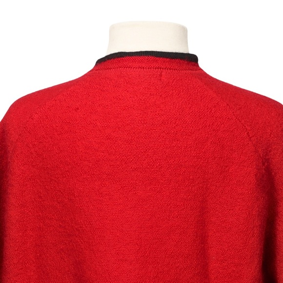 Karen Scott 100% Wool Full Zip Cardigan NWT Sweater Red Embroider Women 1X - Picture 8 of 13